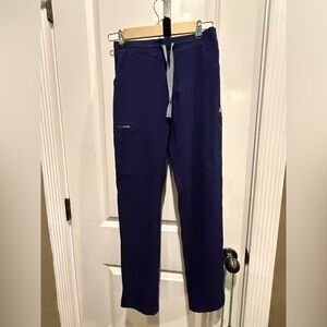 FIGS Livingston Straight Leg Scrub Pants XXS Navy Technical Collection TW2000R